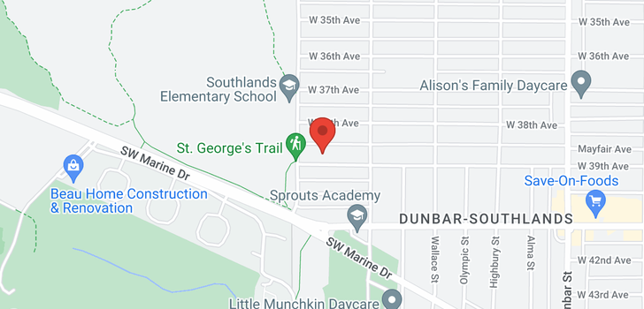 map of 4063 W 39TH AVENUE